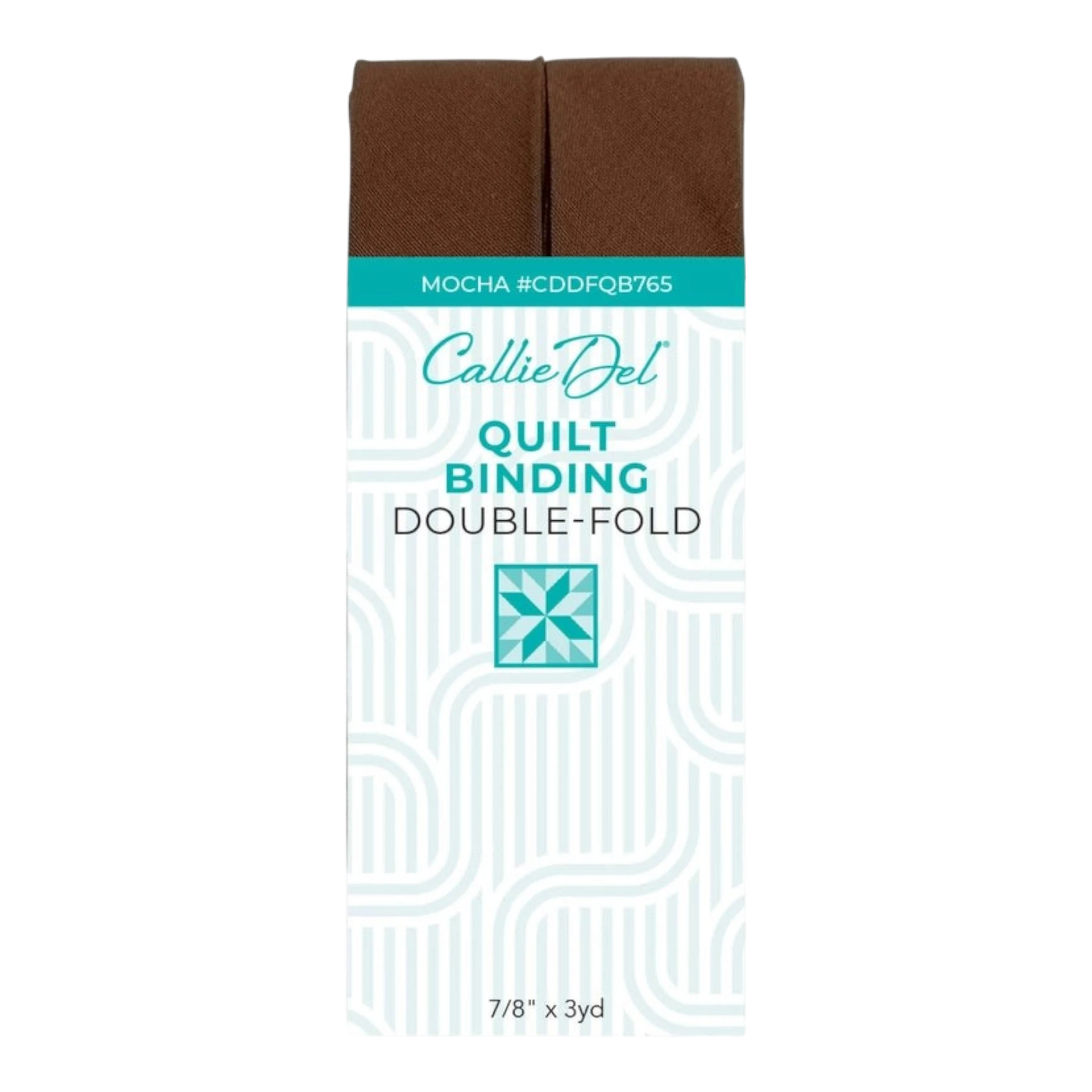Double Fold Quilt Binding Mocha , quilting and neat fabric finishing
