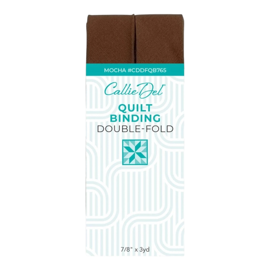 Double Fold Quilt Binding Mocha , quilting and neat fabric finishing