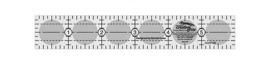 Quilt Ruler 1 x 152 mm - CGR106 for precise cutting, marking and patchwork