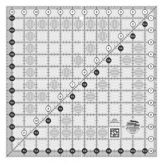Template 318 mm Square CGR12 for precise cutting, marking and patchwork