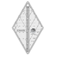 Creative Grids 60 Degree MINI Diamond Ruler - CGR60DIAMINI for precise cutting, marking and patchwork