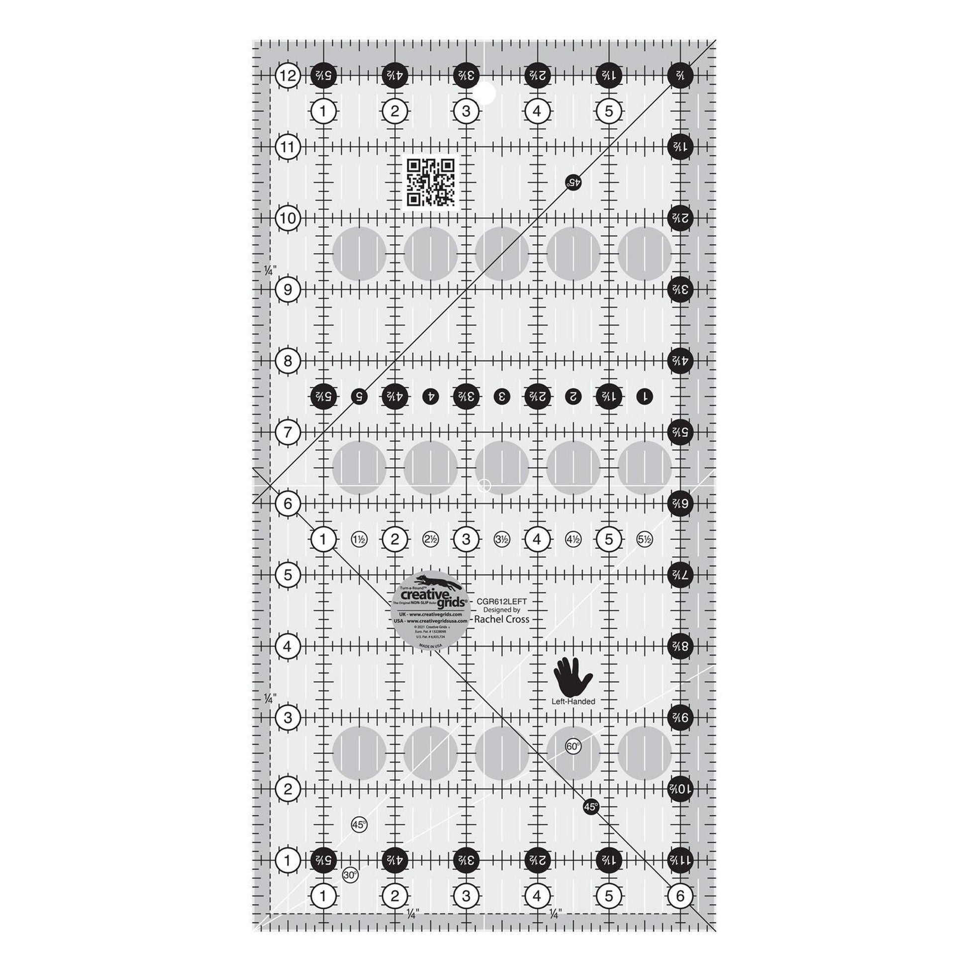 Quilt Patchwork Ruler 6.5 x 318 mm LEFT for garment repair, mending and sewing projects