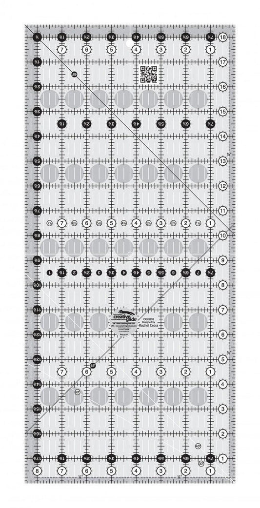 Quilt Patchwork Ruler Rectangle CGR818 for garment repair, mending and sewing projects