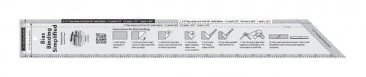 Bias Binding Simplified Quilt Ruler - CGRABB1 , quilting and neat fabric finishing