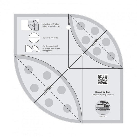 Round Up Tool and Quilting Ruler - CGRATK1 , crafting and sewing tasks