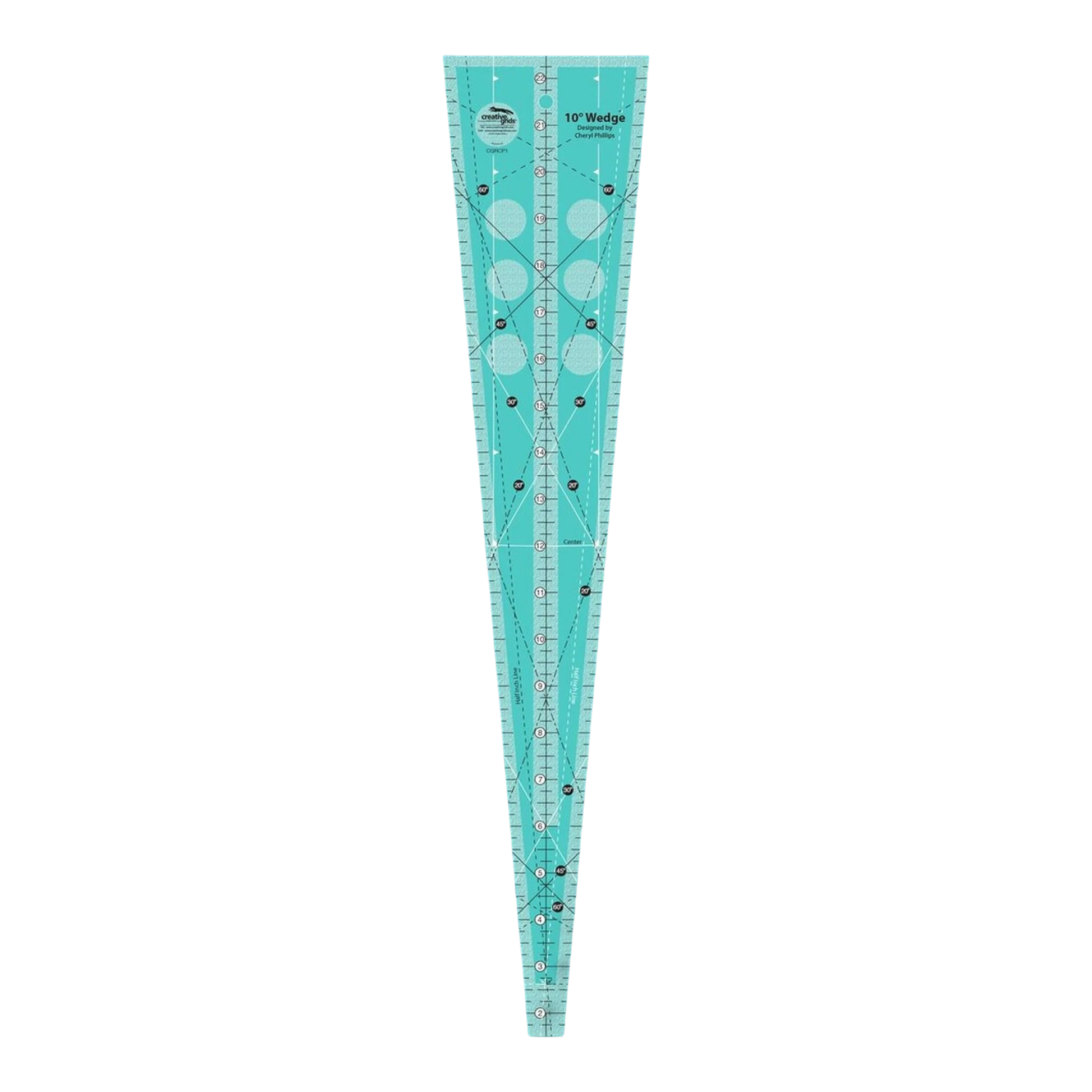 10 Degree Wedge Ruler - CGRCP1 for precise cutting, marking and patchwork