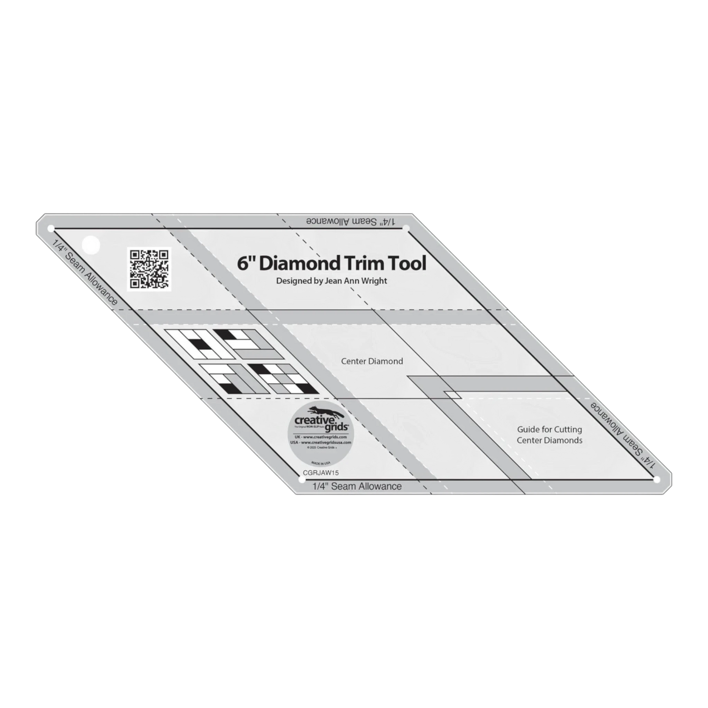 Creative Grids® 6in Diamond Trim Tool CGRJAW15