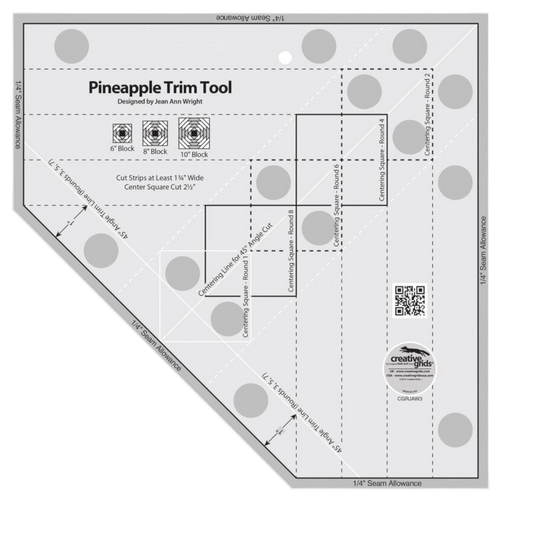 Pineapple Trim Tool Ruler 6 8 254 mm Blocks - CGRJAW3 , crafting and sewing tasks