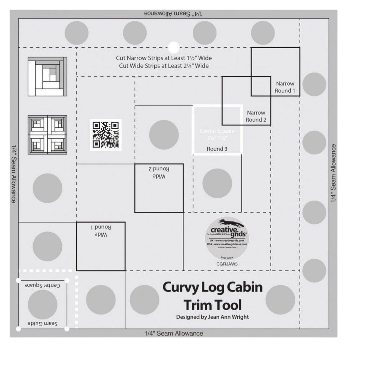 Curvy Log Cabin Trim Tool 203 mm - CGRJAW5 , crafting and sewing tasks