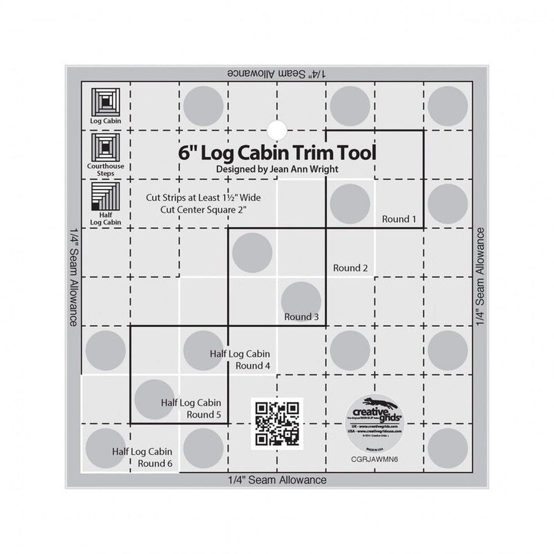 Log Cabin Trim Tool Ruler --CGRJAWMN6 , crafting and sewing tasks