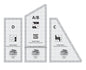 Scrap Crazy Eights Templates Quilt Ruler - CGRMT4 for precise cutting, marking and patchwork