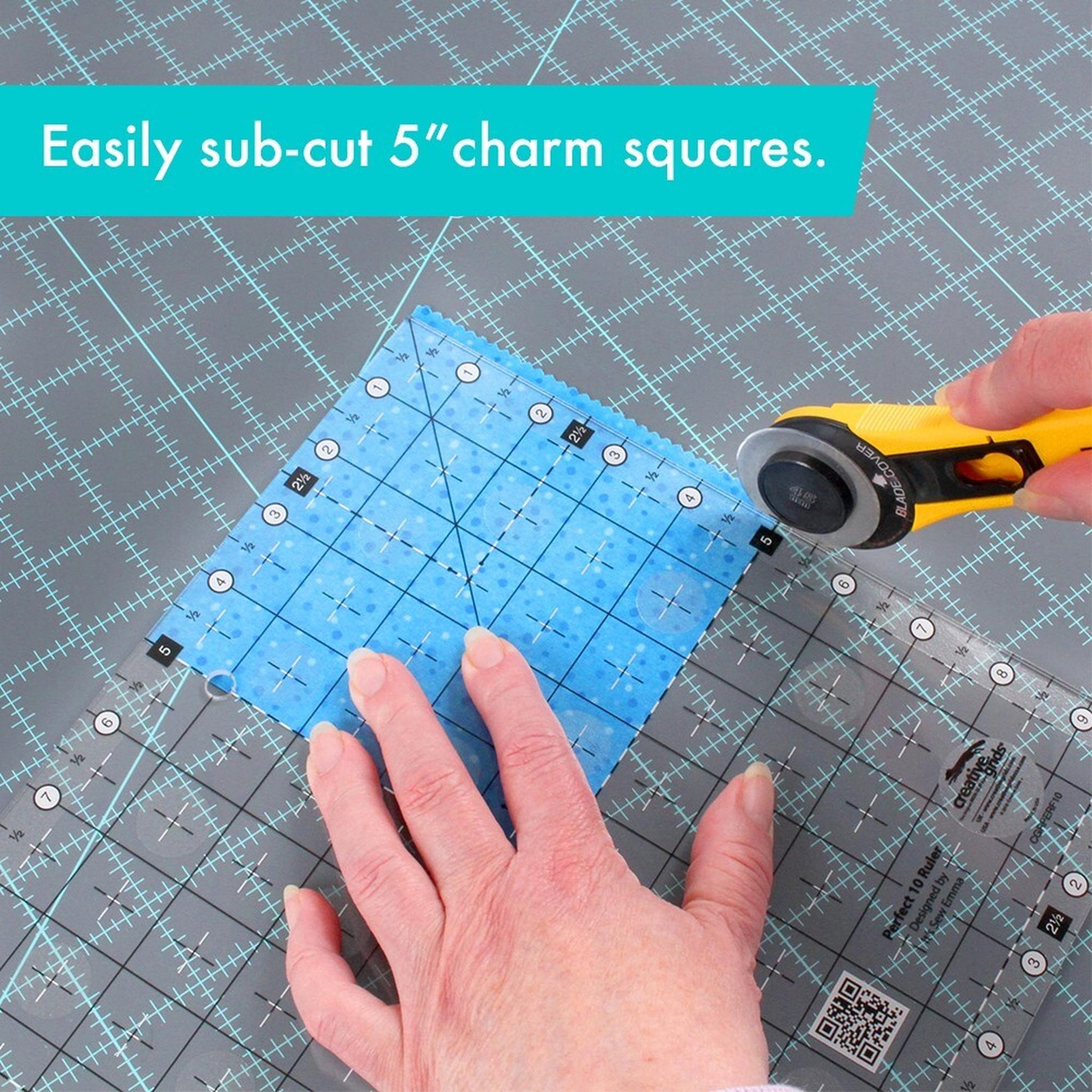 Perfect 10 Ruler - CGRPERF10 for precise cutting, marking and patchwork