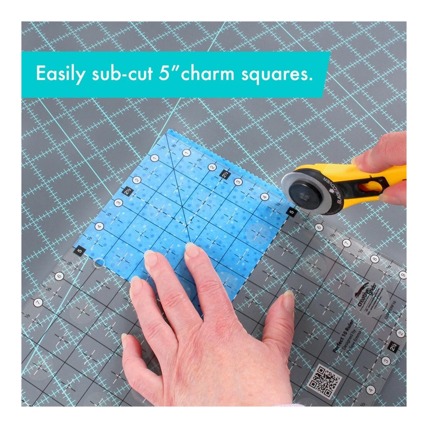 Perfect 10 Ruler - CGRPERF10 for precise cutting, marking and patchwork