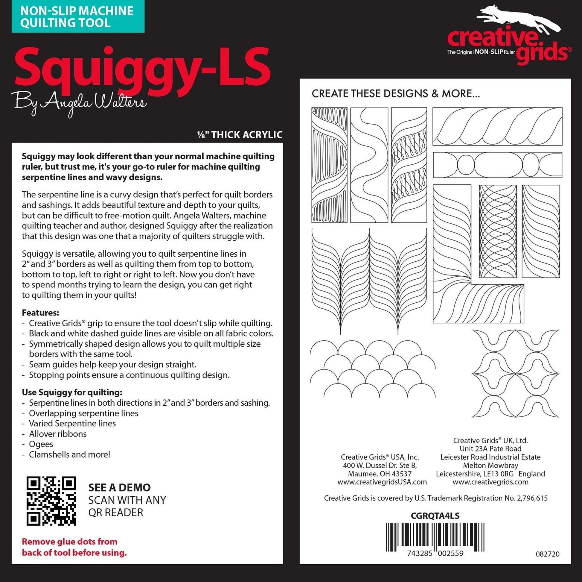 Squiggy LOW SHANK Machine Quilting Tool , crafting and sewing tasks