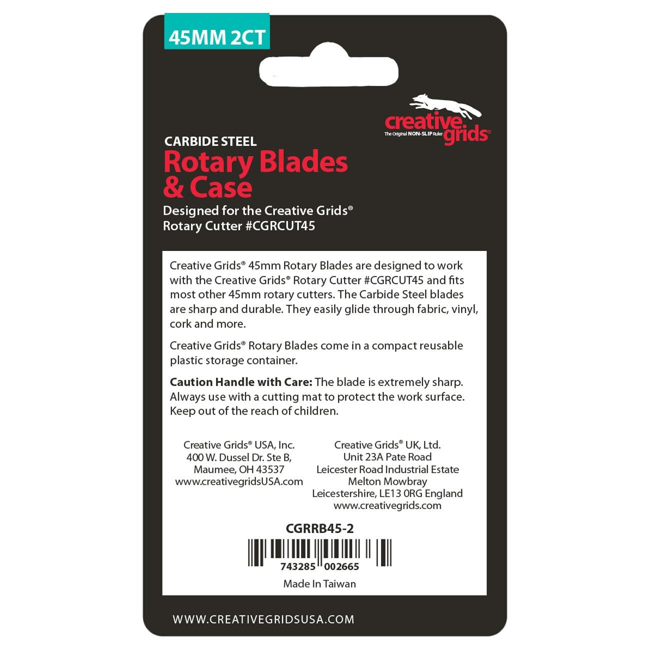45mm Replacement Rotary Blade 5pk sewing and quilting product