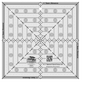 8-1/2in Square It Up or Fussy Cut Square Quilt Ruler - CGRSQ8 for precise cutting, marking and patchwork