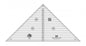 90 Degree Quarter-Square Triangle Quilt Ruler - CGRT90 for precise cutting, marking and patchwork