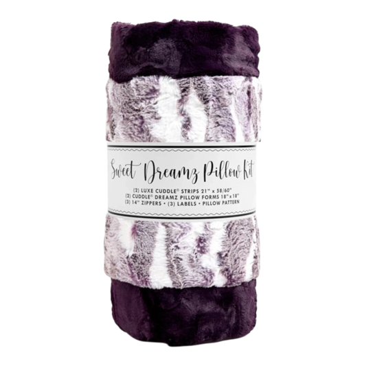 Cuddle Sweet Dreamz Pillow Kit - Frosted Himalayan Elderberry Luxe , quilting and craft projects
