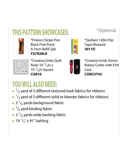 Cascading Ribbons Quilt Pattern