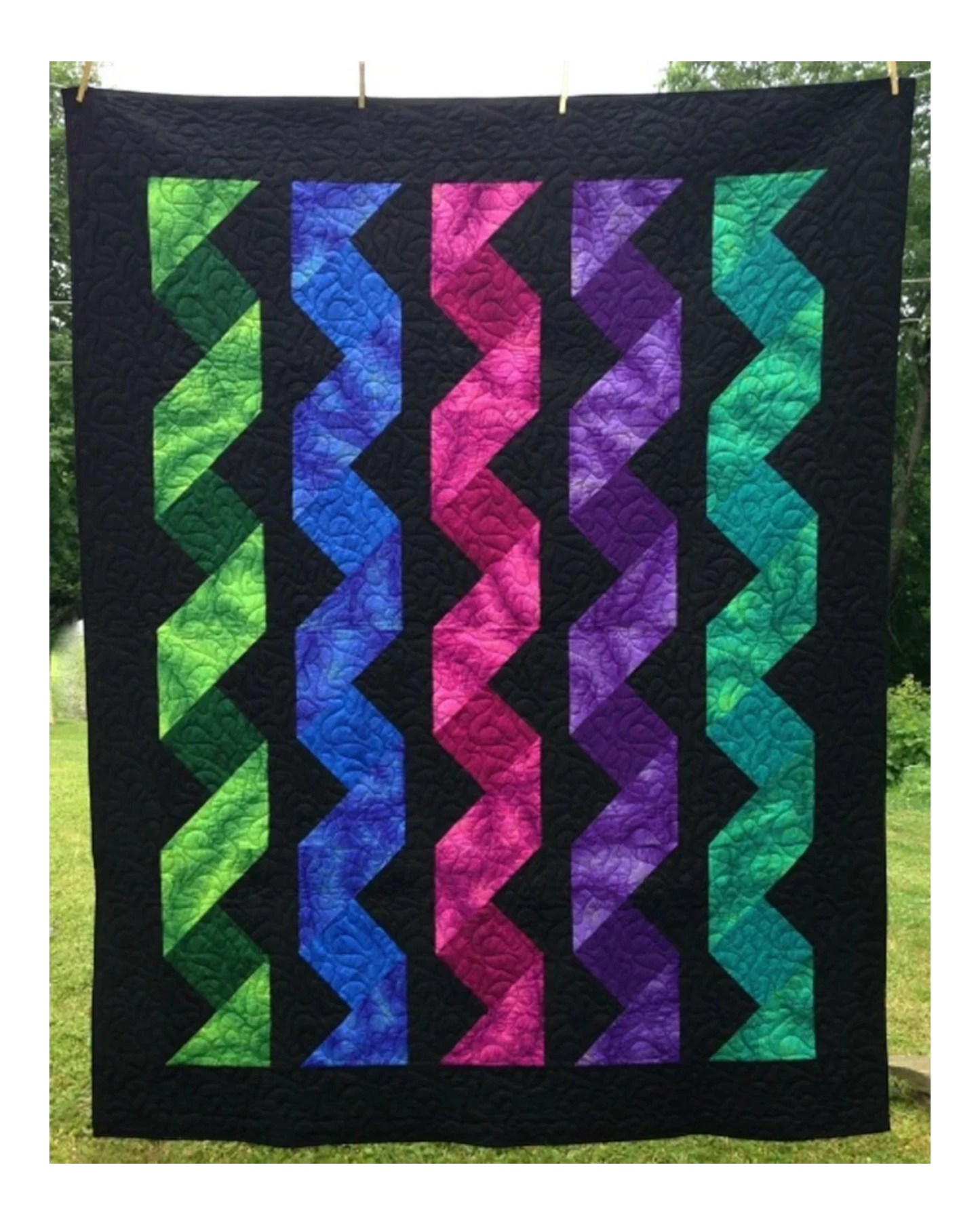 Cascading Ribbons Quilt Pattern