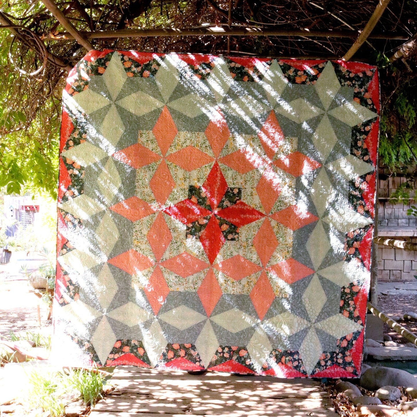 The Lattice Star Quilt Pattern from Cut Loose Press , quilting and craft projects