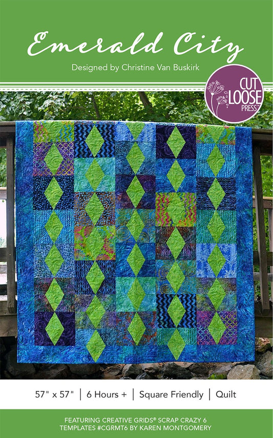 Emerald City Quilt Pattern by Cut Loose Press - front