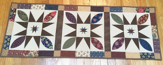 Blooming Stars Runner Pattern , quilting and craft projects