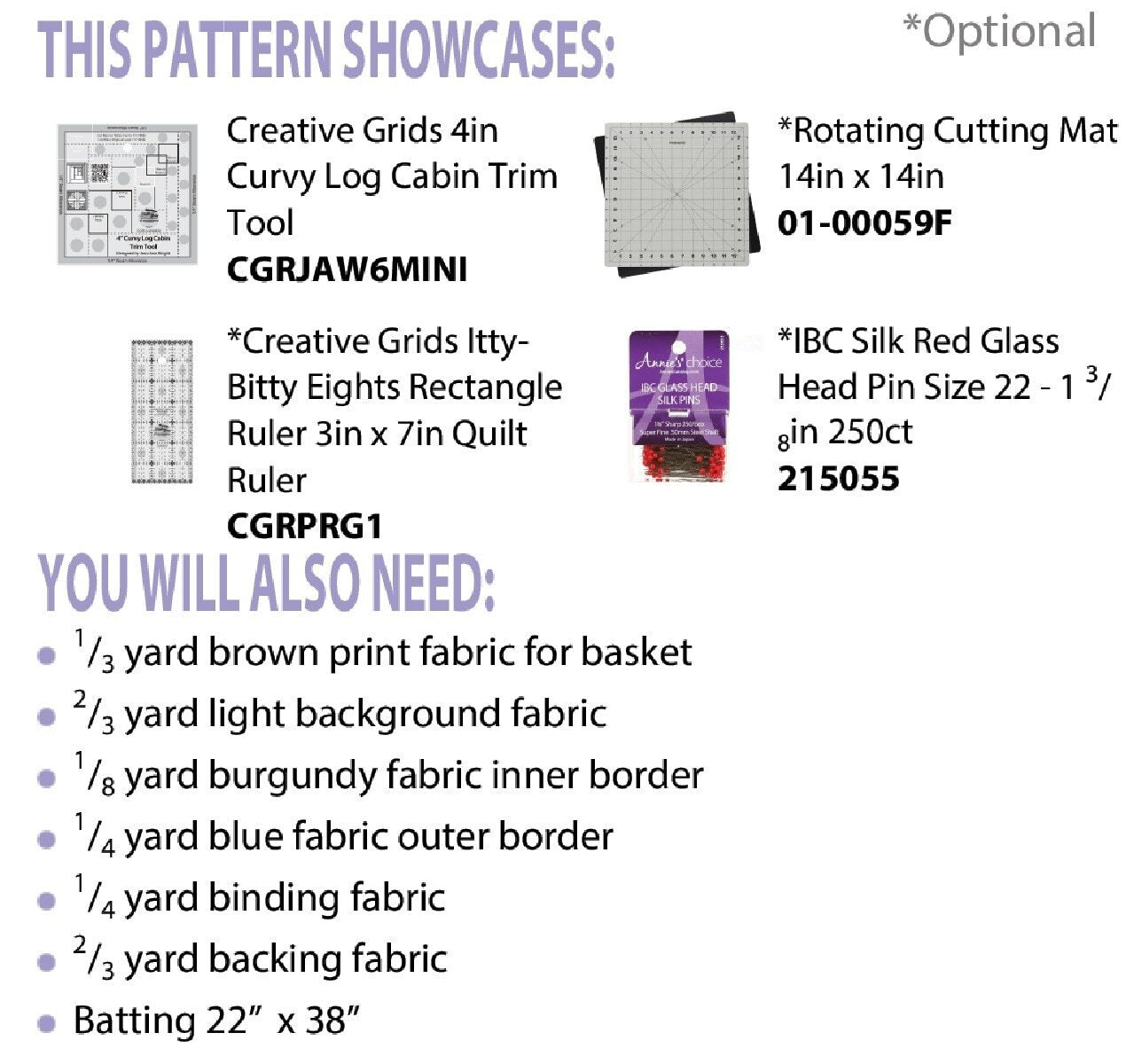 Three Little Baskets Table Runner Pattern by Cut Loose Press , quilting and craft projects