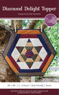 Diamond Delight Table Topper Pattern by Cut Loose Press - front