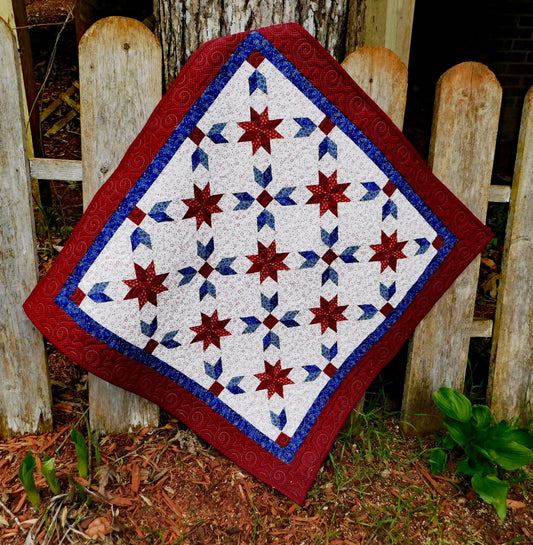 Allegiance Wall Hanging Pattern by Cut Loose Press