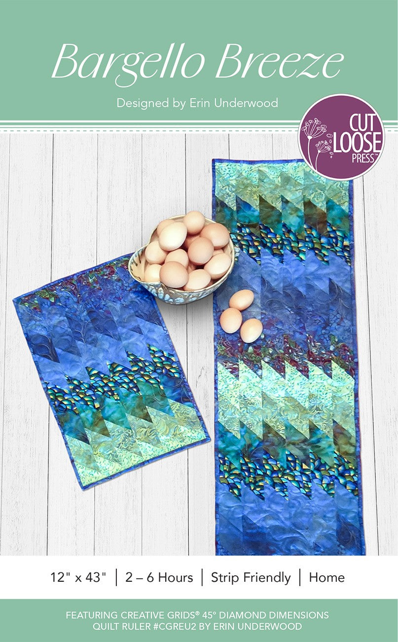 Bargello Breeze Pattern by Cut Loose Press - front