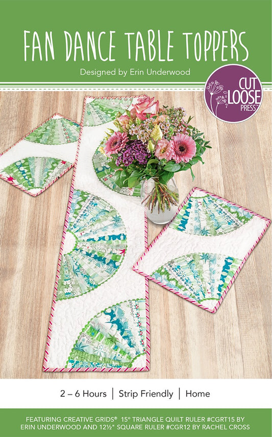 Fan Dance Table Topper Pattern by Cut Loose Press - front