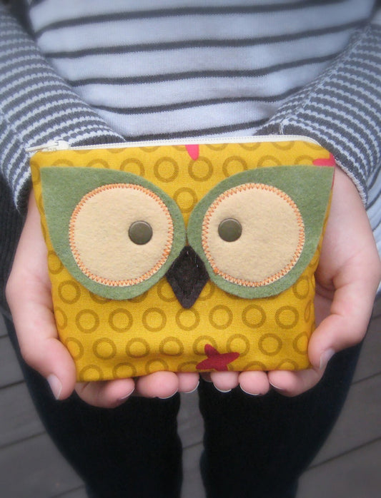 OWL Coin Purse Pattern , quilting and craft projects