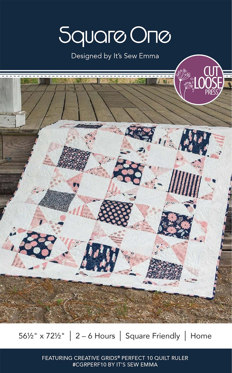 Square One Quilt Pattern by Cut Loose Press - front