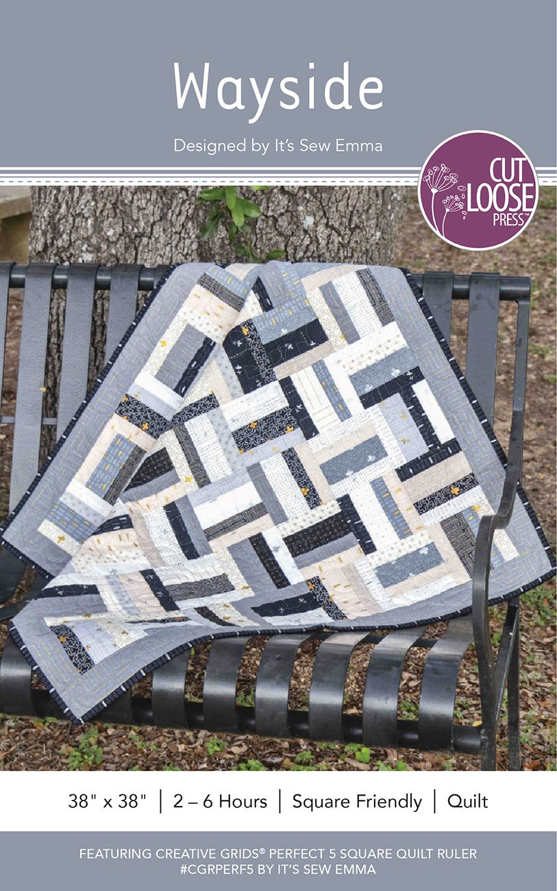 Wayside Quilt Pattern by Cut Loose Press - front