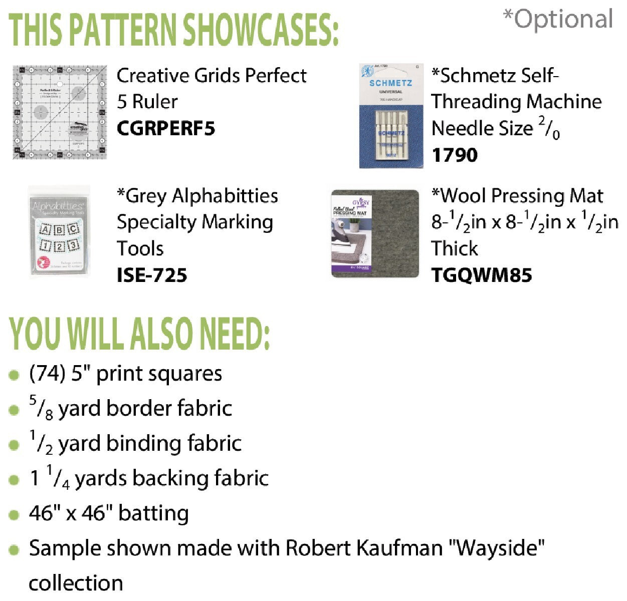 Wayside Quilt Pattern , quilting and craft projects
