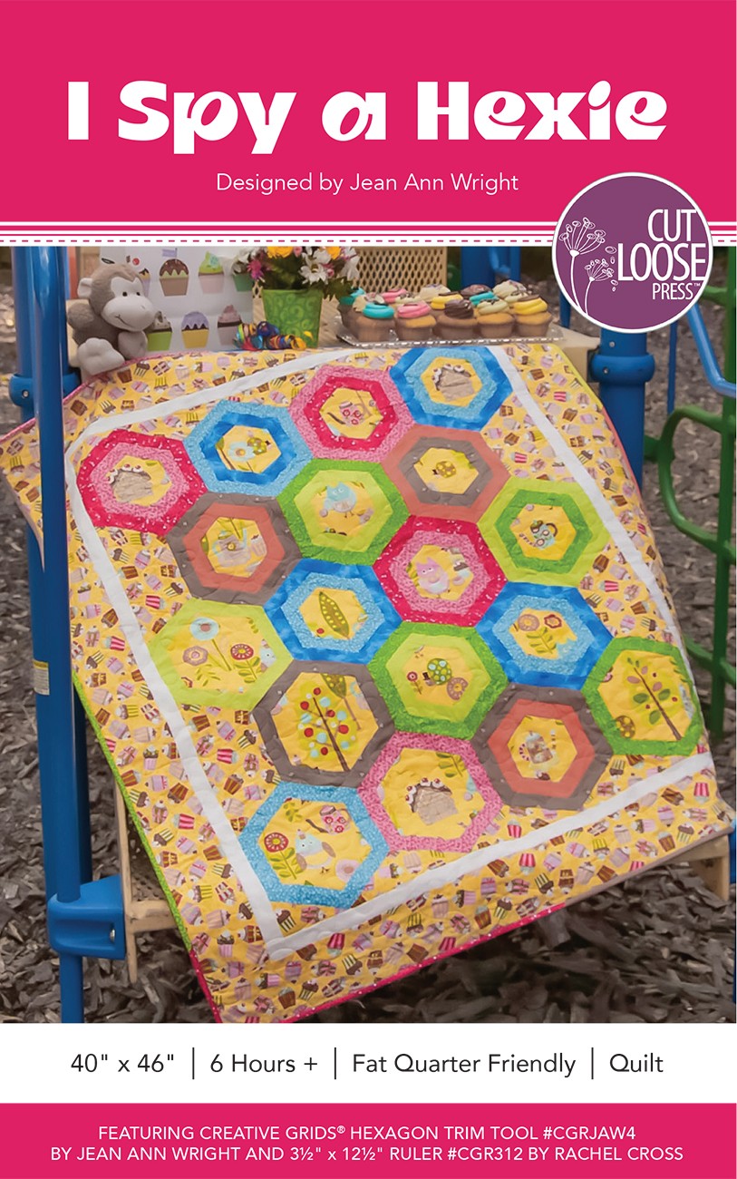 I Spy Hexie Quilt Pattern by Cut Loose Press - front