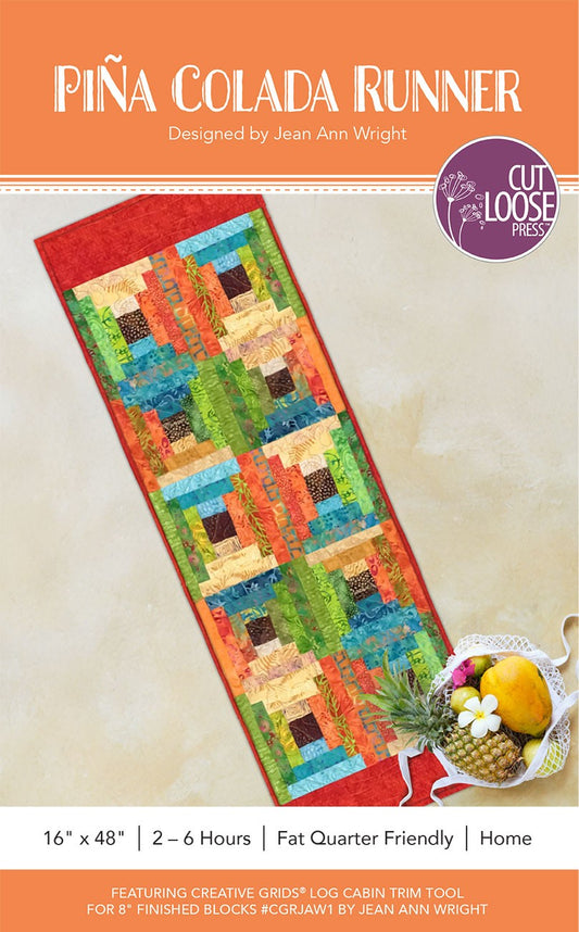 Pina Colada Table Runner Pattern by Cut Loose Press – updated cover