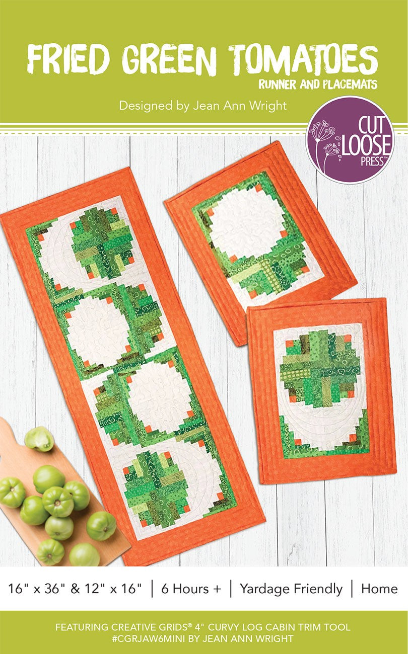 Fried Green Tomatoes Quilt Pattern by Cut Loose Press - front