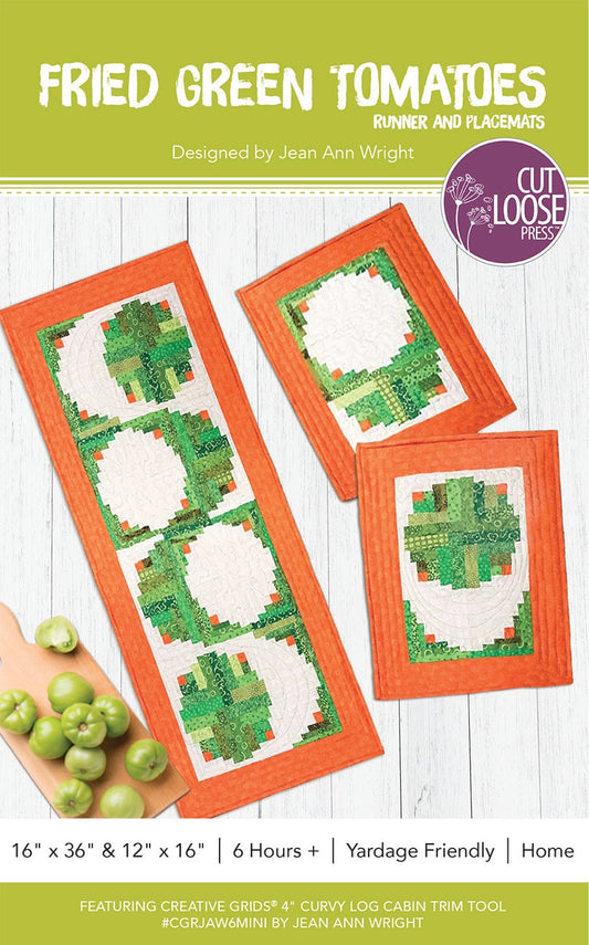 Fried Green Tomatoes Quilt Pattern by Cut Loose Press - front