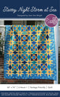 Starry Night Storm At Sea Quilt Pattern by Cut Loose Press - front