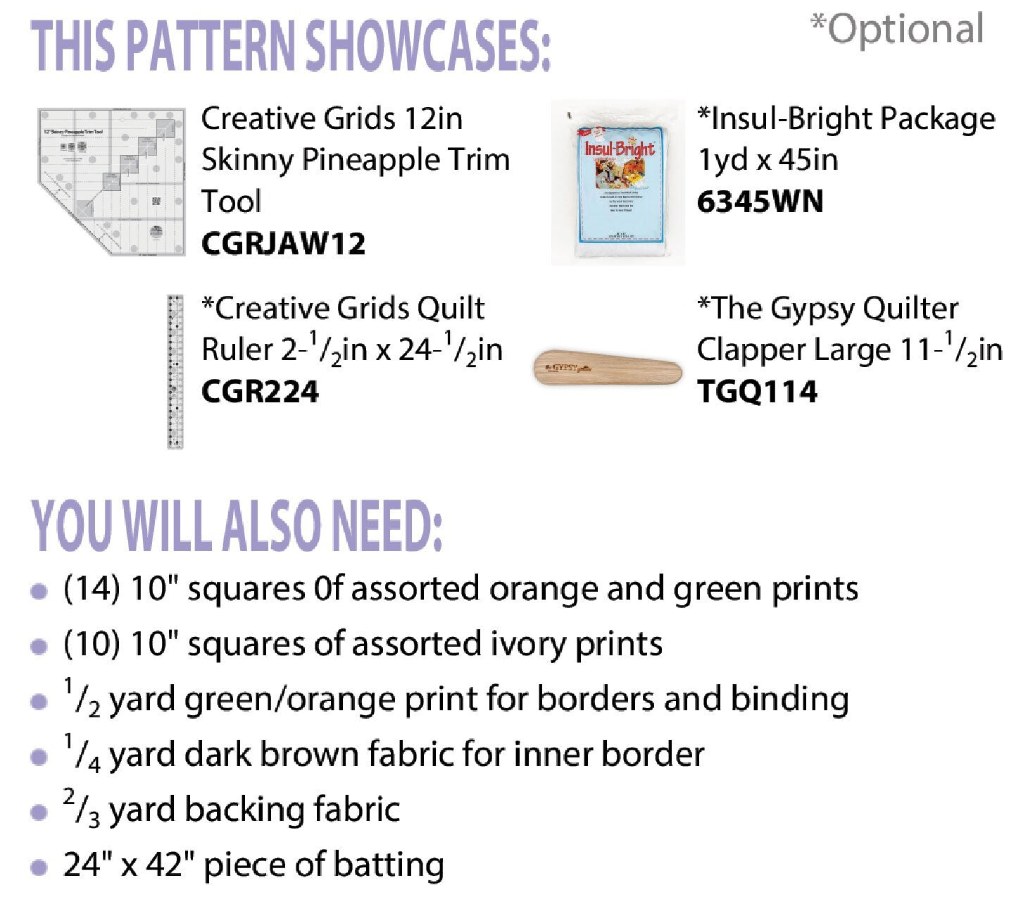 Pineapple Surprise Runner Pattern , quilting and craft projects