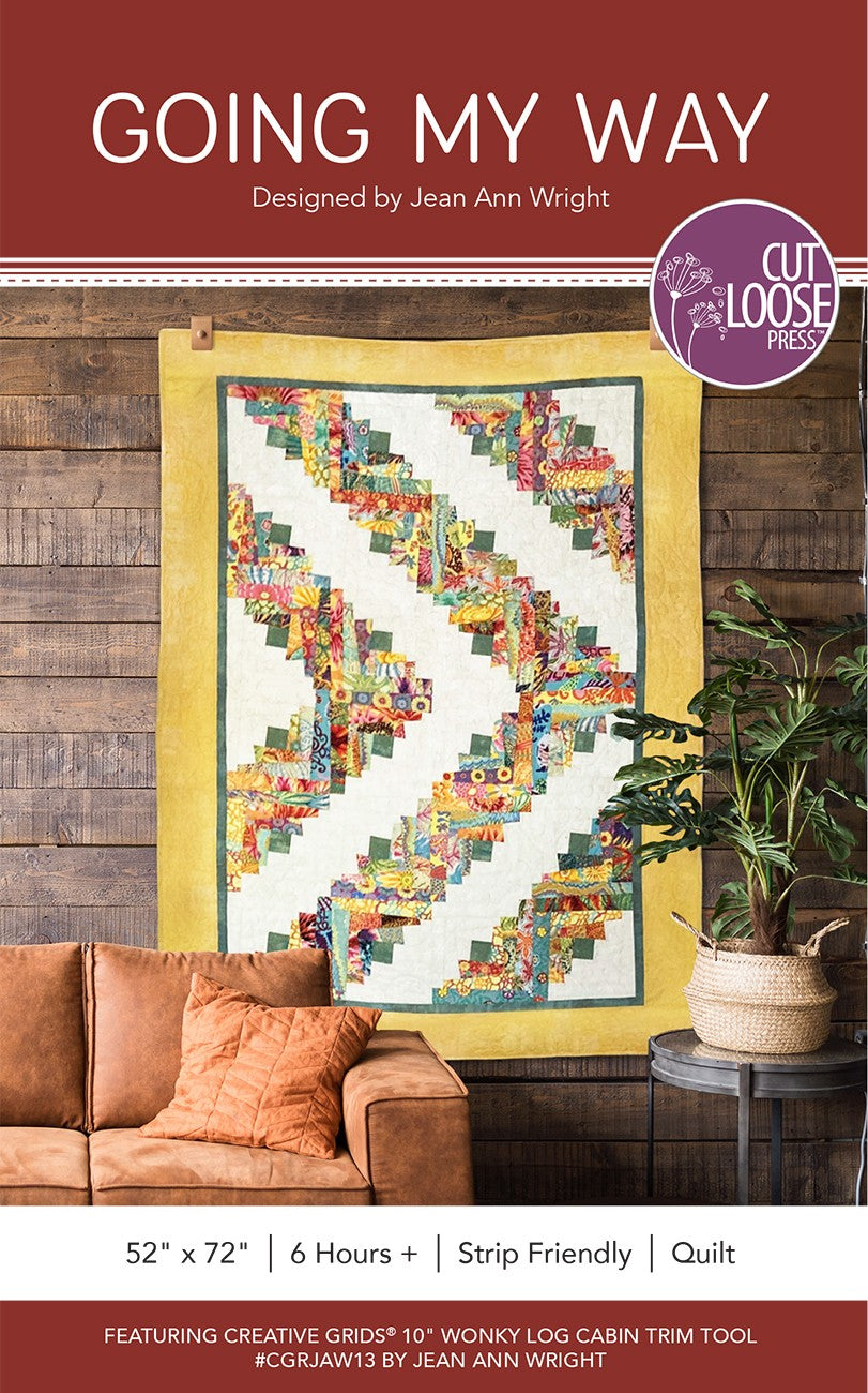 Going My Way Quilt Pattern by Cut Loose Press - front