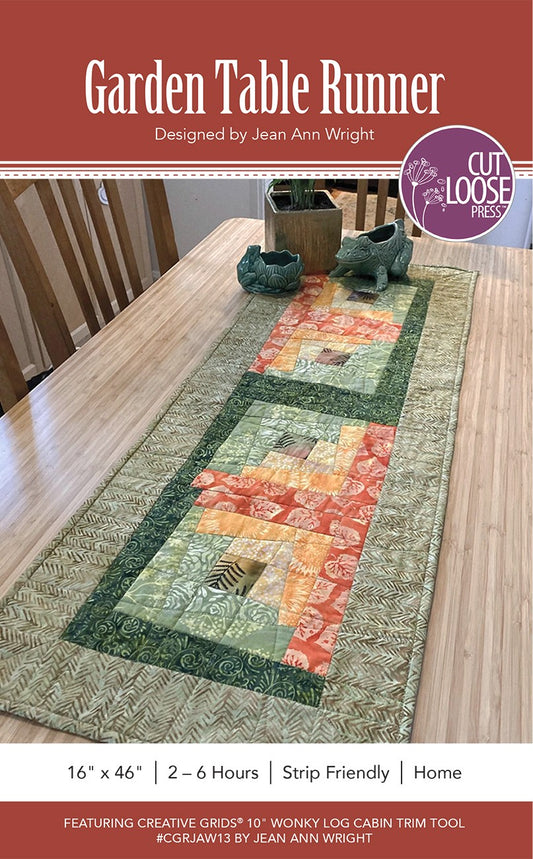 Garden Table Runner Pattern by Cut Loose Press - front