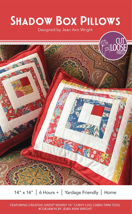 Shadow Box Pillows Pattern by Cut Loose Press - front