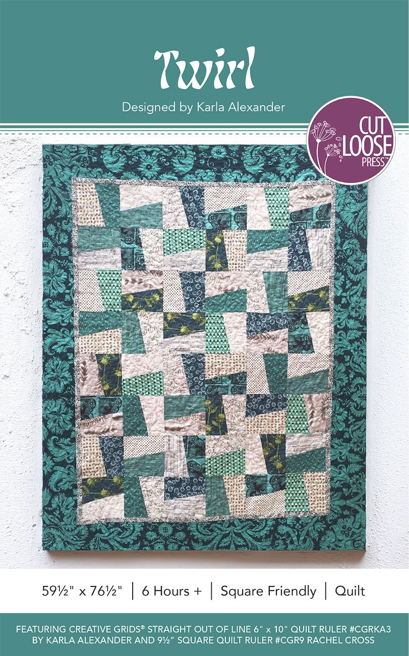 Twirl Quilt Pattern by Cut Loose Press - front