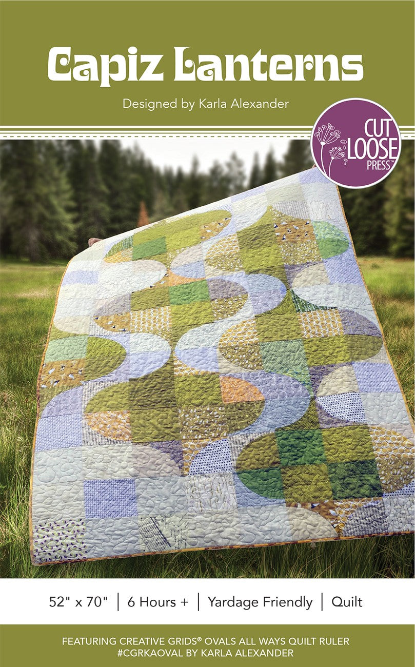 Capiz Lanterns Quilt Pattern by Cut Loose Press - front