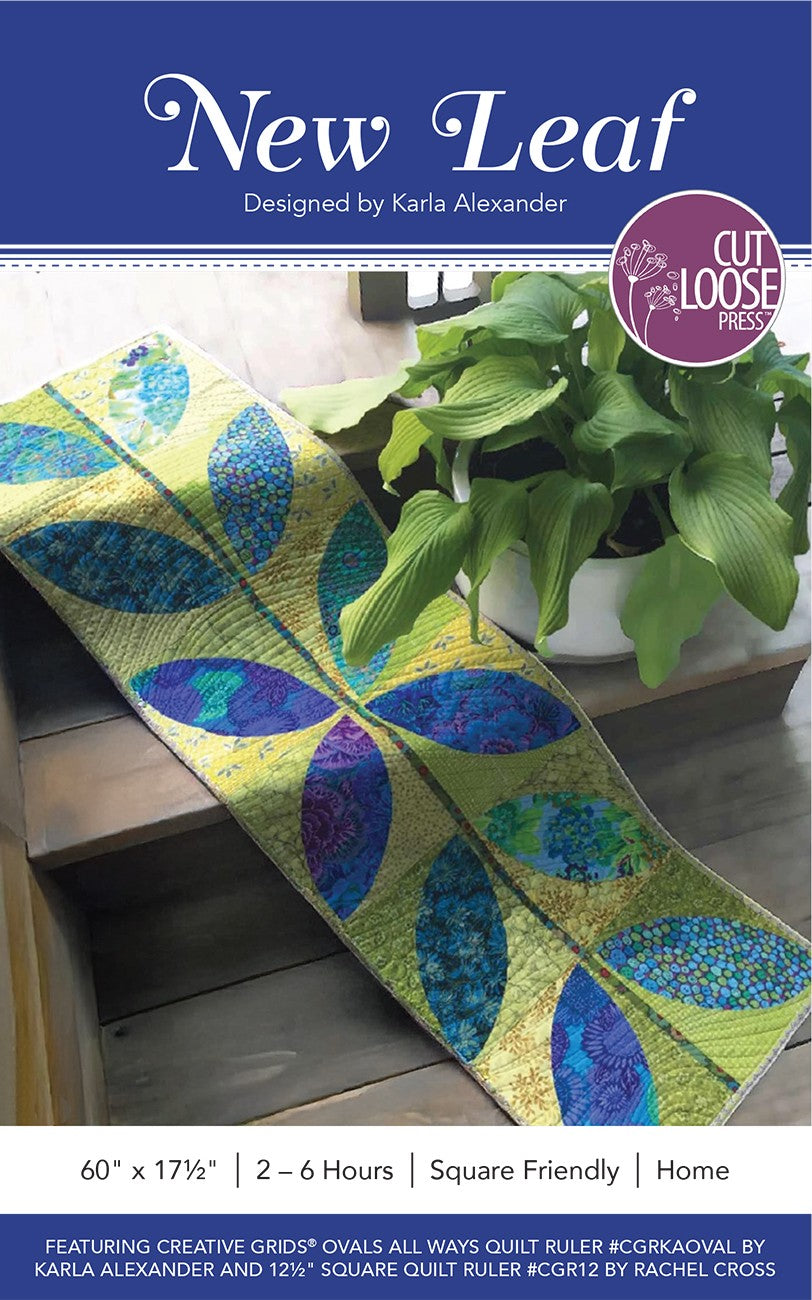 New Leaf Runner Pattern by Cut Loose Press - front