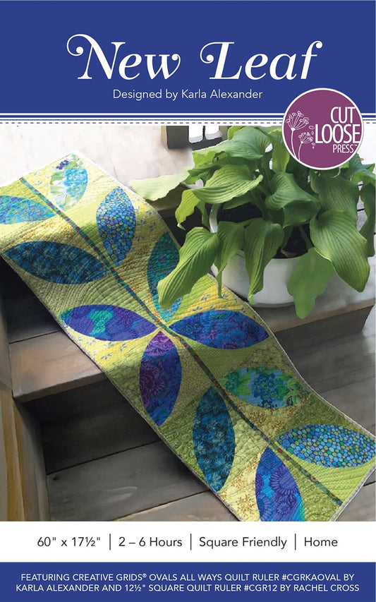 New Leaf Runner Pattern by Cut Loose Press - front