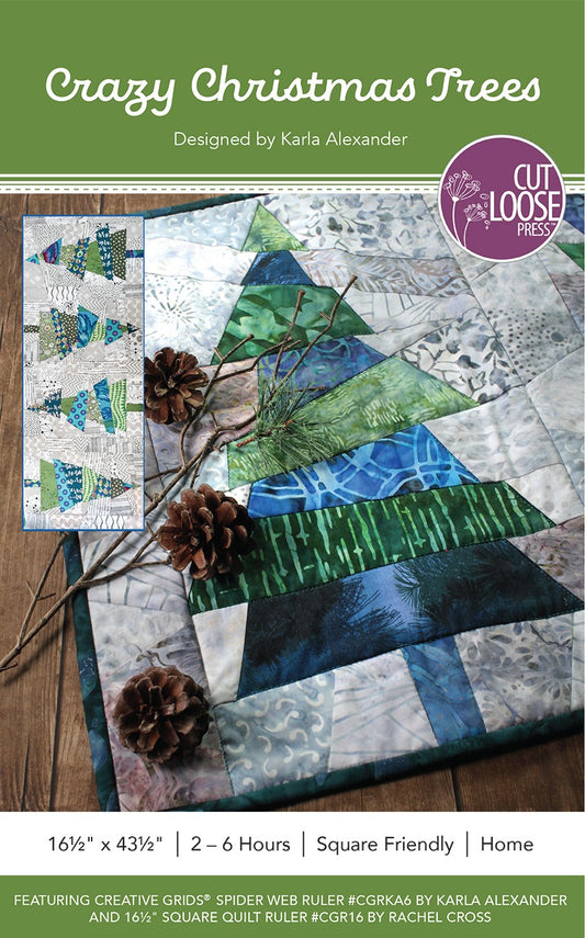 Crazy Christmas Trees by Cut Loose Press - front